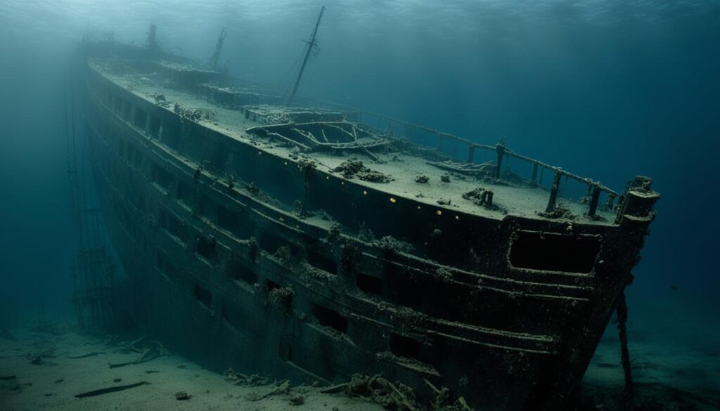 Titanic wreck site