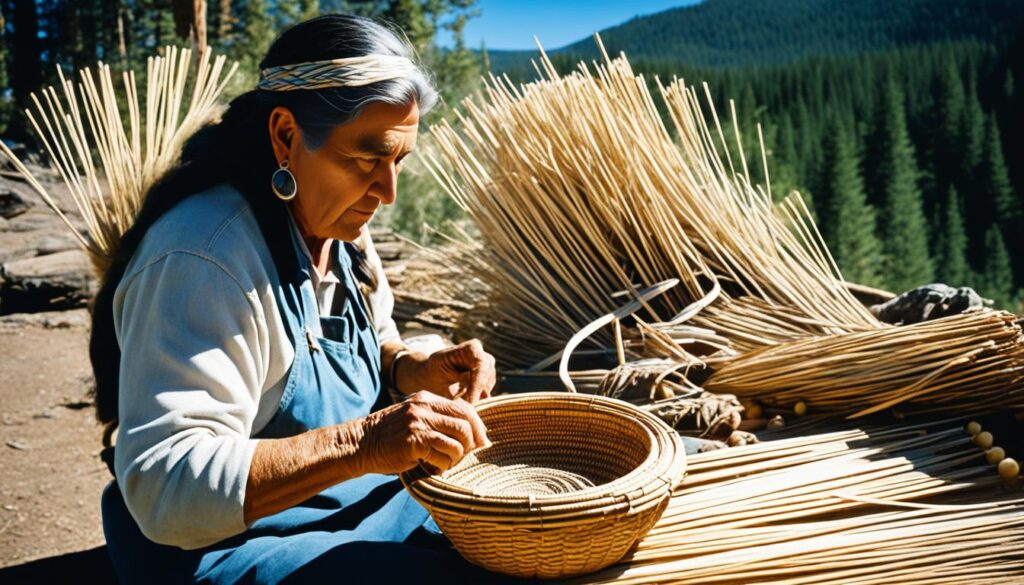 native american basket weaving
