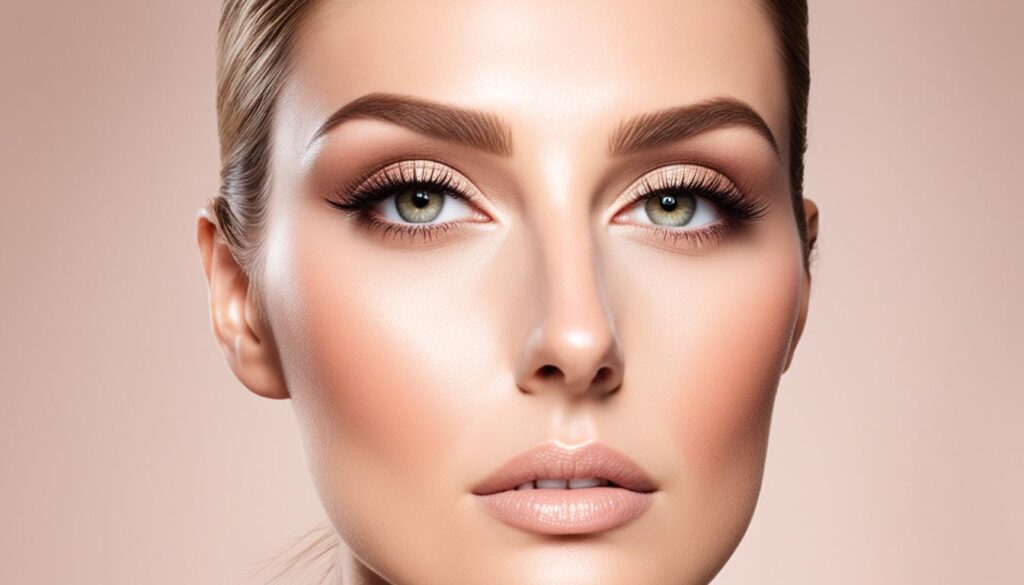natural makeup blending