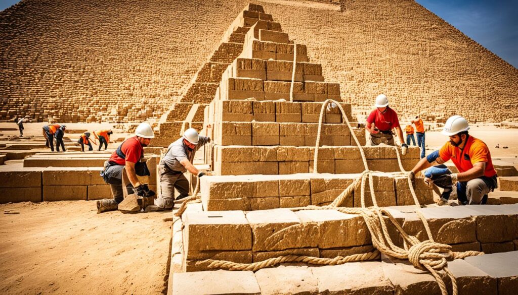pyramid construction techniques