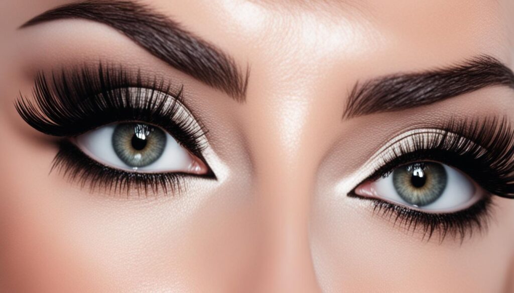 voluminous lashes for smokey eye